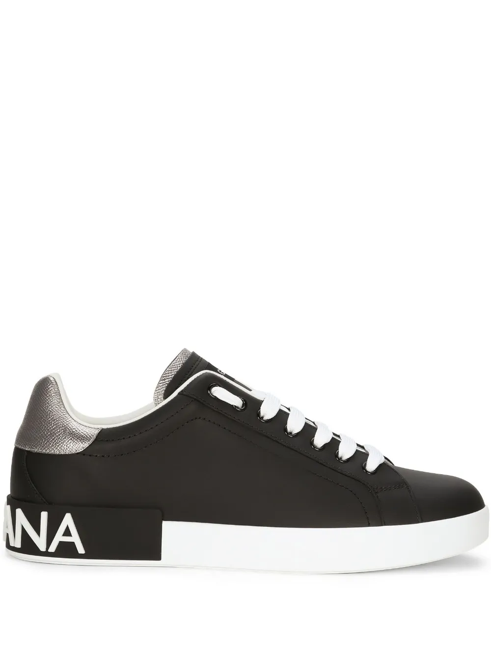 Dolce & Gabbana Portofino Sneaker Black Silver
